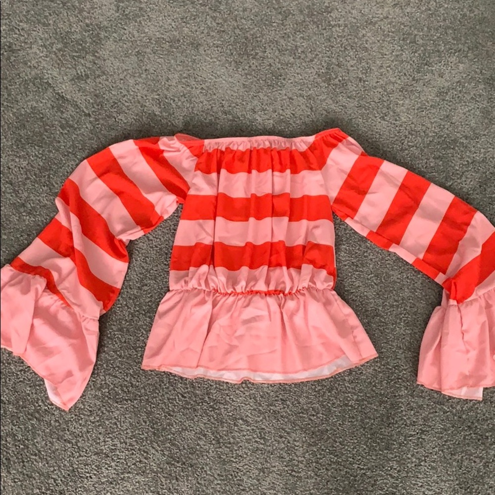 NEVER WORN strapless Forever 21 blouse